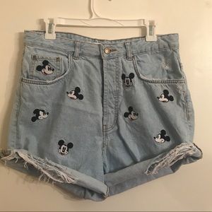 Zara authentic Mickey jeans